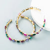 Fashion Geometric Glass Diamond C-Shaped Big Earrings Wholesale Gooddiy