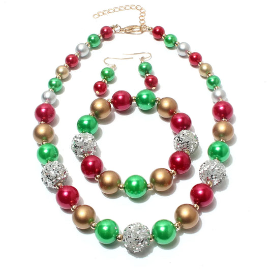 Fashion Geometric Imitation Pearl Alloy Plating Women'S Bracelets Earrings Necklace