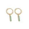 Fashion Geometric Inlaid Diamond Style S925 Sterling Silver Circle Earrings For Women With Modern Minimalist Design