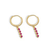 Fashion Geometric Inlaid Diamond Style S925 Sterling Silver Circle Earrings For Women With Modern Minimalist Design