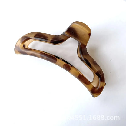 Fashion Geometric Leopard Plastic Hollow Out Hair Claws