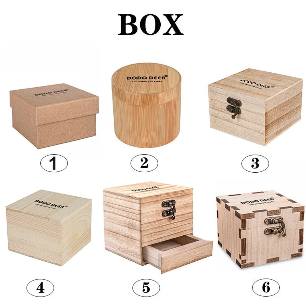 Fashion Geometric Letter Unisex Watch Box