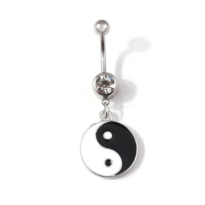 Fashion Geometric Metal Plating Belly Ring