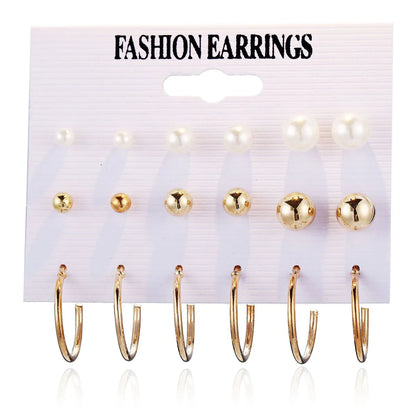 Fashion Geometric Plating Metal Earrings