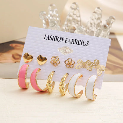 Fashion Geometric Plating Metal Earrings