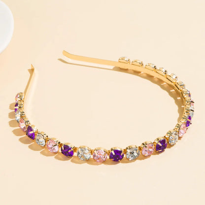 Fashion Geometric Metal Rhinestones Hair Band