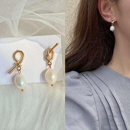 Fashion Geometric Pearl Earrings 1 Pair