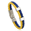 Fashion Geometric Pu Leather Knitting No Inlaid Bracelets