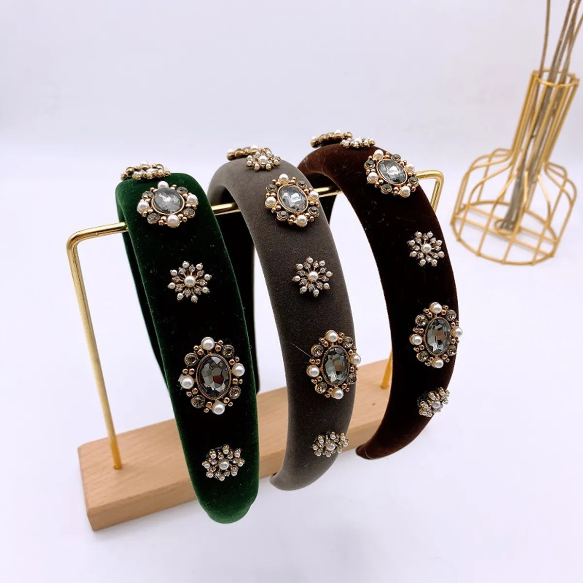 Fashion Geometric Rhinestone Rhinestone Hair Band 1 Piece