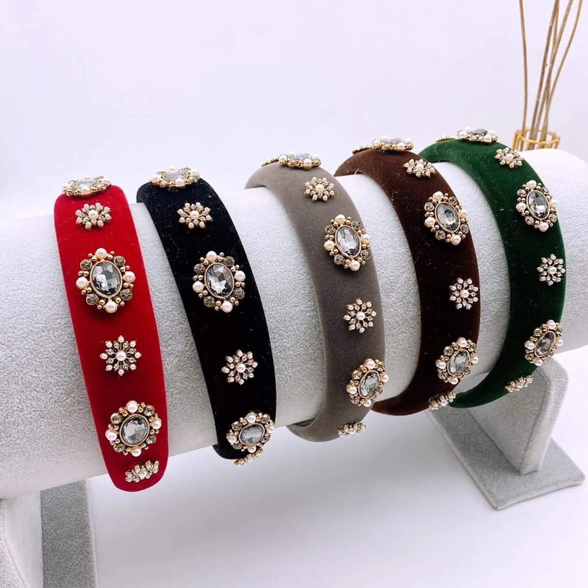 Fashion Geometric Rhinestone Rhinestone Hair Band 1 Piece