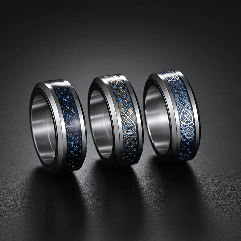 Fashion Geometric Round Stainless Steel Rings Stainless Steel Rings