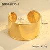Fashion Geometric Semicircle Hollow Stainless Steel Electroplated Women's Bracelet