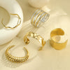 Fashion Geometric Semicircle Hollow Stainless Steel Electroplated Women's Bracelet