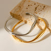 Fashion Geometric Shaped Irregular Stainless Steel Electroplated Female Bracelet