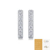 Fashion Geometric 925 Silver Moissanite Inlaid Women's Earrings