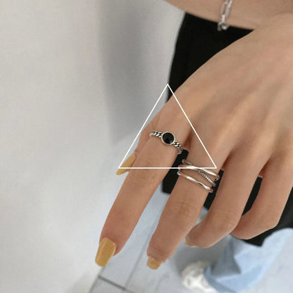 Fashion Geometric Copper Plating White Gold Plated Silver Plated Women'S Open Ring