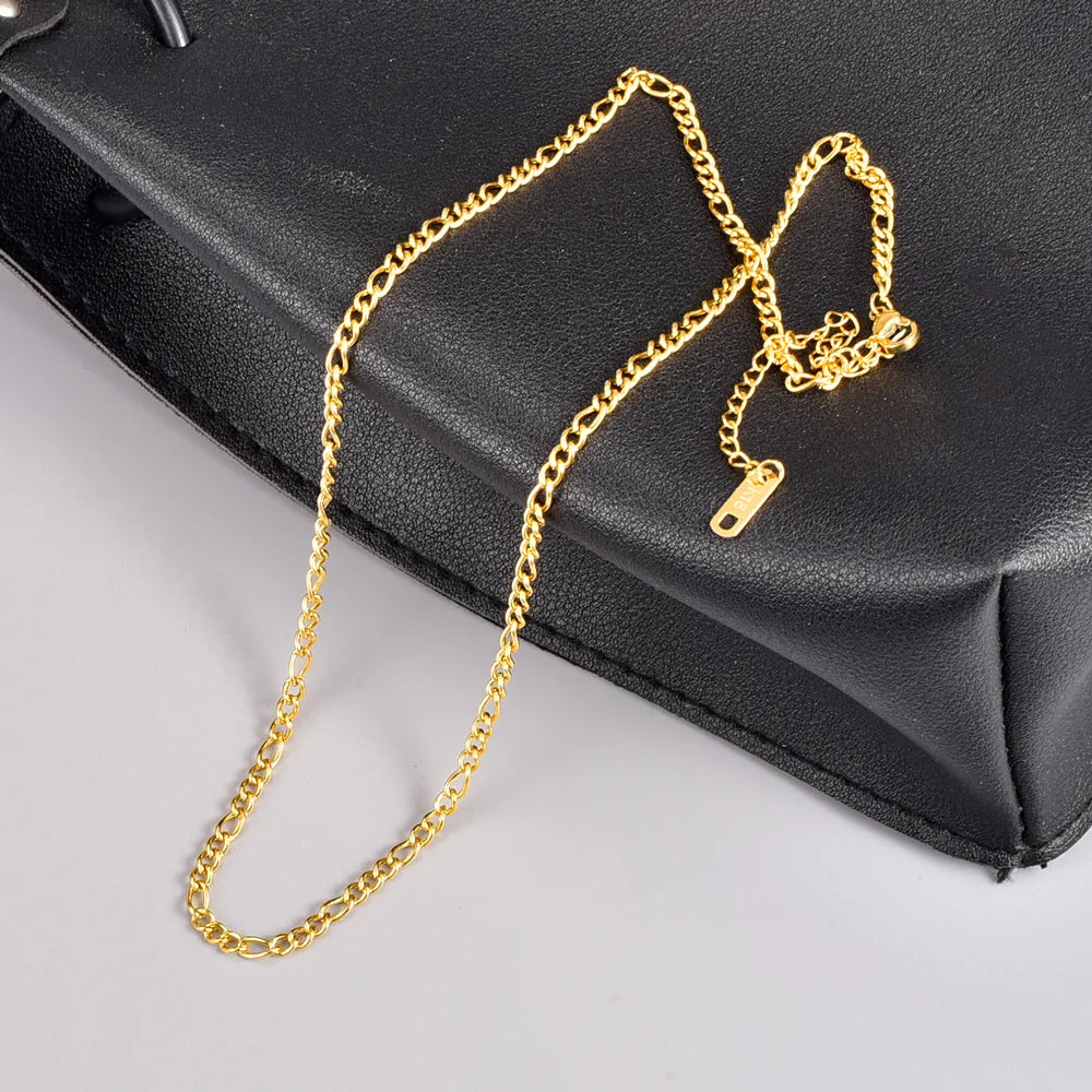 Fashion Geometric Solid Color Titanium Steel Plating Necklace