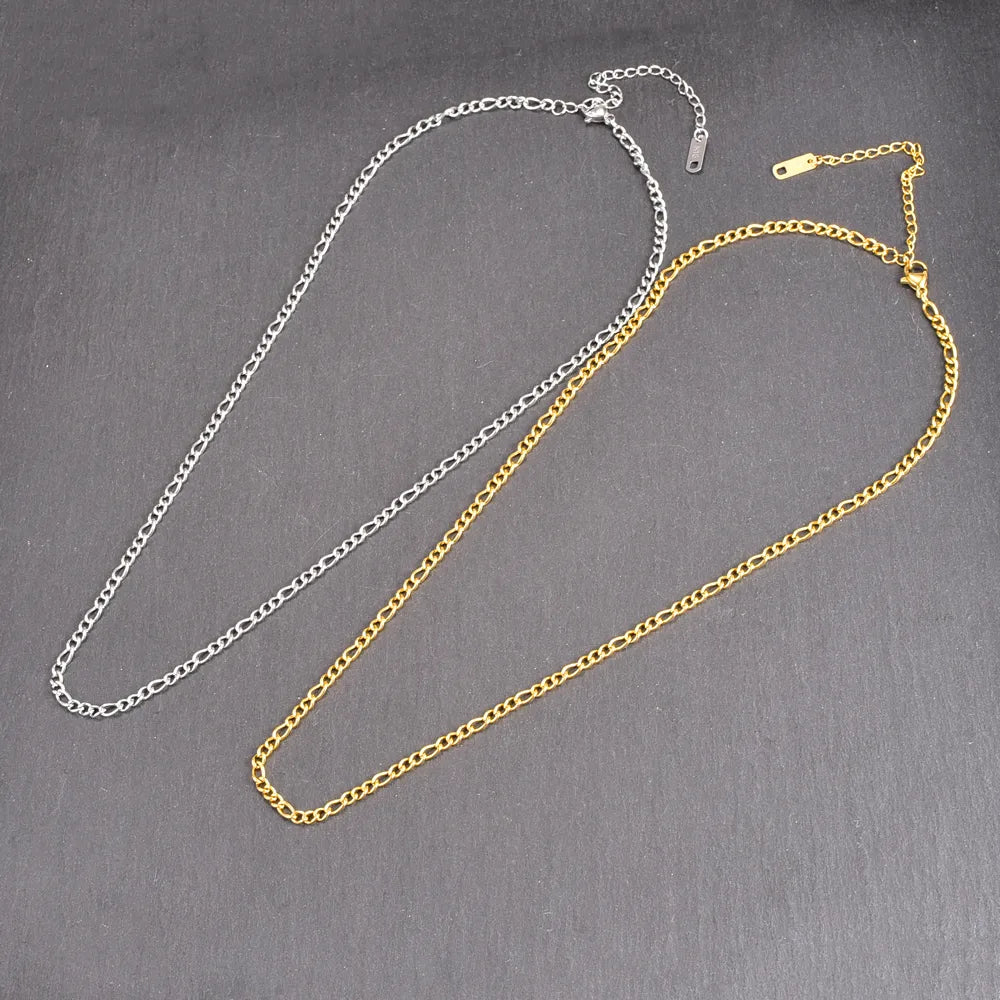 Fashion Geometric Solid Color Titanium Steel Plating Necklace