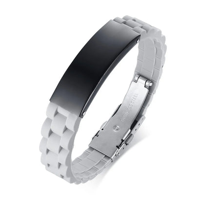 Fashion Geometric Stainless Steel Braid Men'S Bangle