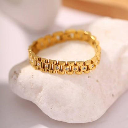 Fashion Geometric Stainless Steel Gold Plated Gold Plated Bracelets