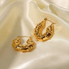 Fashion Geometric Stainless Steel Earrings Gold Plated Stainless Steel Earrings