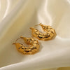 Fashion Geometric Stainless Steel Earrings Gold Plated Stainless Steel Earrings