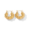 Fashion Geometric Stainless Steel Earrings Gold Plated Stainless Steel Earrings