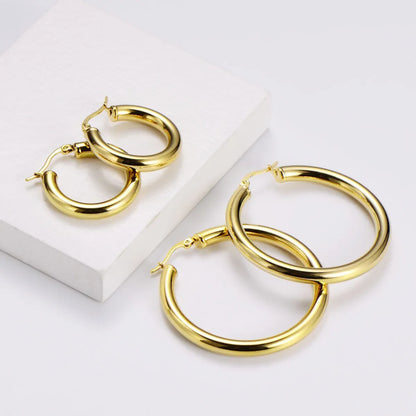 Fashion Geometric Stainless Steel Earrings Plating Stainless Steel Earrings