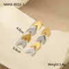 Fashion Geometric Stainless Steel Earrings With Electroplating For Women