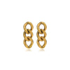 Fashion Geometric Stainless Steel Gold Plated Drop Earrings 1 Pair