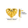Fashion Geometric Stainless Steel Gold Plated Earrings
