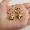 Fashion Geometric 316L Stainless Steel 18K Gold Plated Earrings For Women