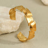 Fashion Geometric Stainless Steel 18K Gold Plated Women's Bracelet