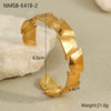 Fashion Geometric Stainless Steel 18K Gold Plated Women's Bracelet