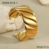 Fashion Geometric Stainless Steel 18K Gold Plated Women's Bracelet