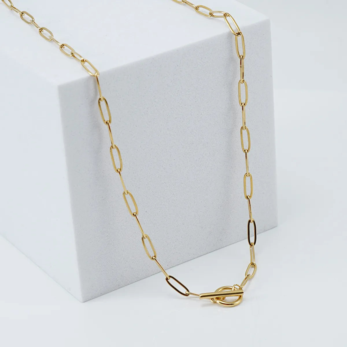 Fashion Geometric Stainless Steel Necklace Gold Plated Stainless Steel Necklaces