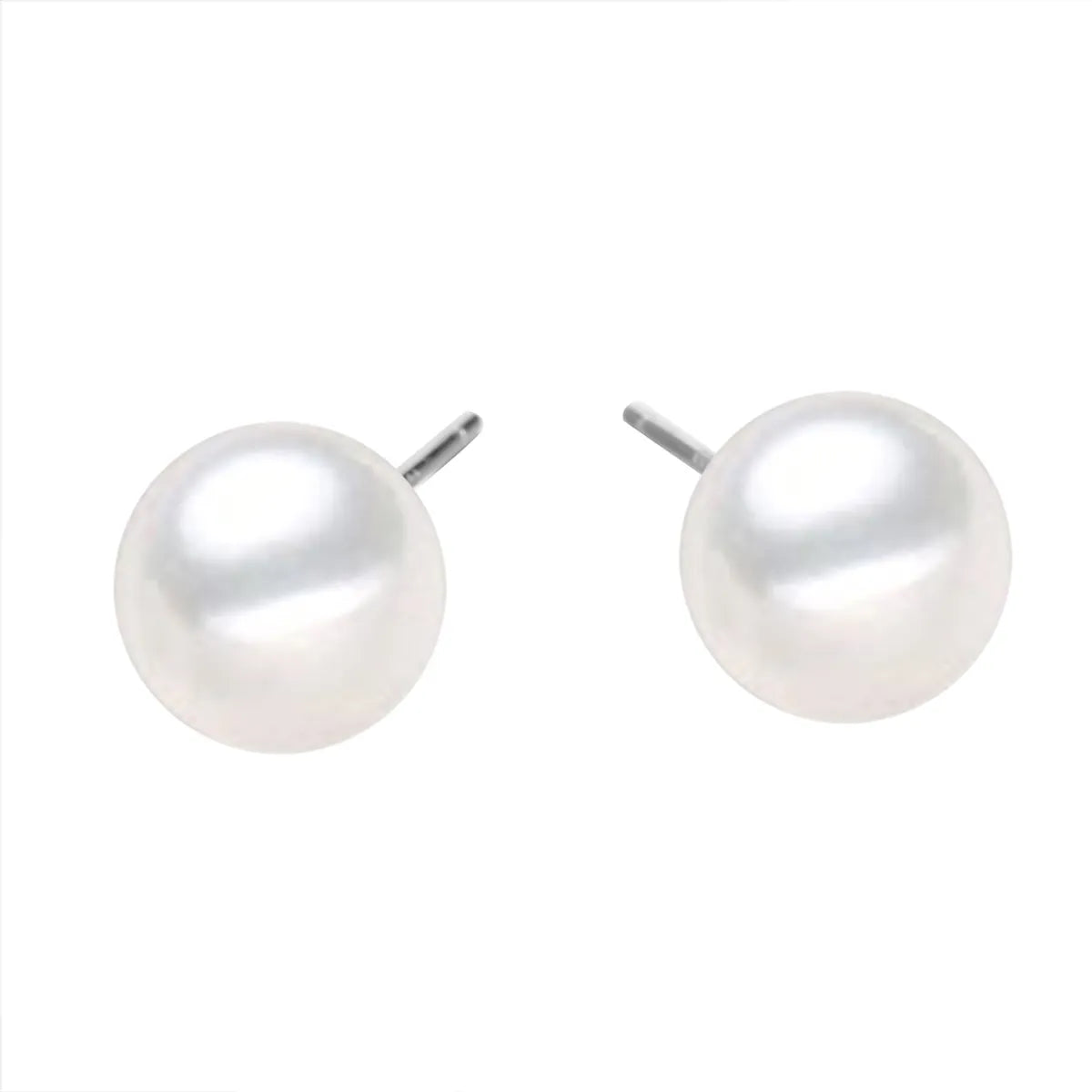 Fashion Geometric Stainless Steel Plating Artificial Pearls Ear Studs 1 Pair