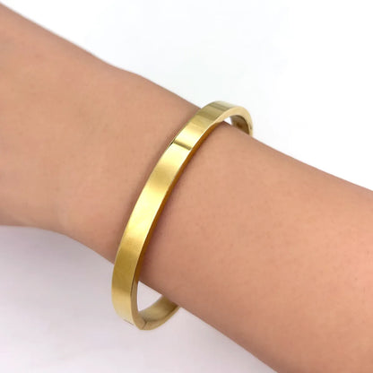 Fashion Geometric Stainless Steel Plating Bangle 1 Piece