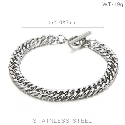 Fashion Geometric Stainless Steel Plating Bracelets 1 Piece