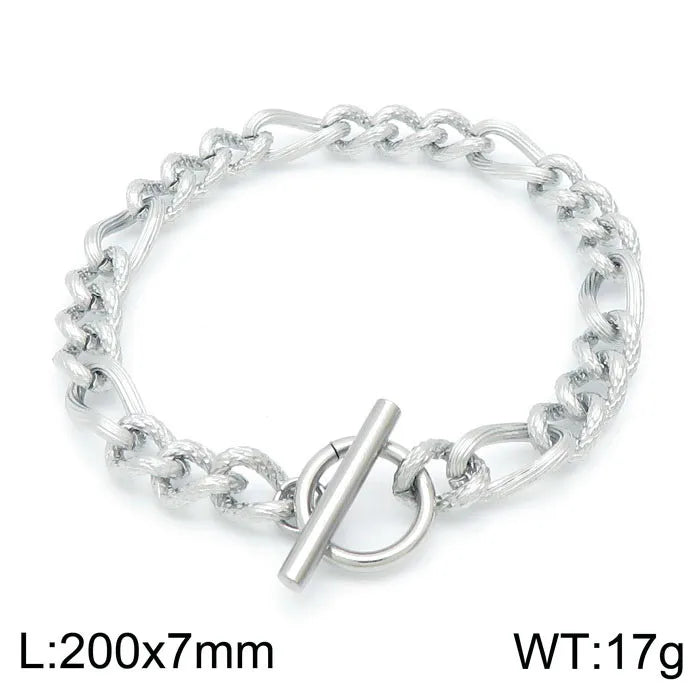 Fashion Geometric Stainless Steel Plating Bracelets 1 Piece