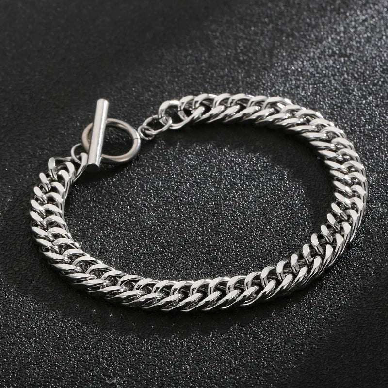 Fashion Geometric Stainless Steel Plating Bracelets 1 Piece