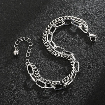 Fashion Geometric Stainless Steel Plating Bracelets 1 Piece