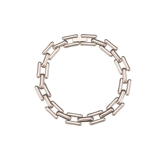 Wholesale Jewelry Fashion Geometric 304 Stainless Steel 18K Gold Plated Plating Bracelets Necklace