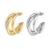 1 Pair Fashion Geometric Plating Stainless Steel Ear Studs