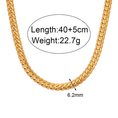 Fashion Geometric Stainless Steel Plating Necklace