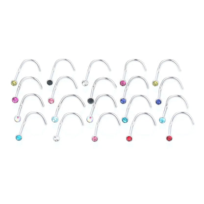 Fashion Geometric Stainless Steel Plating Nose Studs