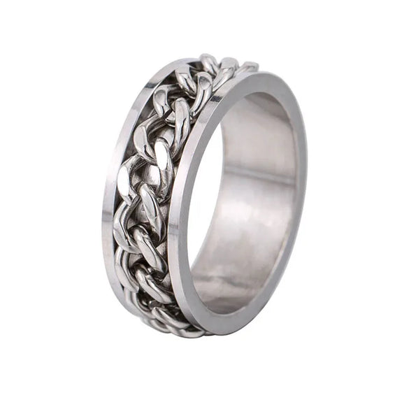 Fashion Geometric Stainless Steel Plating Rings 1 Piece