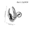 Fashion Geometric Stainless Steel Polish Earrings