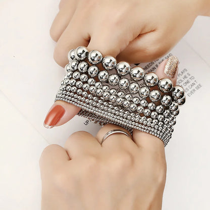 Fashion Geometric Stainless Steel Polishing Bracelets