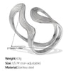 Fashion Geometric 316L Stainless Steel Ring With 18K Gold Plating And Niche Design